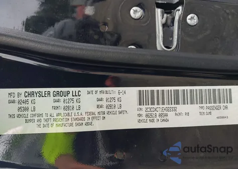 2014 Dodge Charger R/T 100Th Anniversary z USA, uszkodzony, nr VIN 2C3CDXCT1EH322332